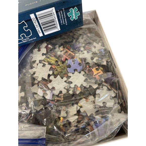 Buffalo 500-Piece Americana Collection Puzzle Eugenes Gas Grocery Scene - Picture 3 of 3